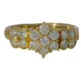 18k Gold 1.01 ct Natural VS Brilliant Diamond Ring