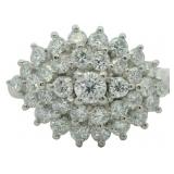 Platinum 1.08 ct Natural Brilliant Diamond Ring