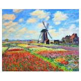 Tulip Fields c.1886 Giclee Canvas by Claude Monet
