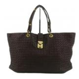 Bottega Veneta Roma Intrecciato Tote Bag