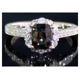 14kt Gold 2.11 ct GIA Sapphire & Diamond Ring