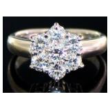 Platinum 1.00 ct Natural VS Diamond Ring