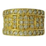 18k Gold 1.00 ct Natural Brilliant Diamond Ring