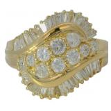 18kt Gold 1.17 ct Natural Brilliant Diamond Ring
