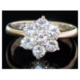 Platinum 1.01 ct Brilliant Natural VS Diamond Ring