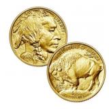 US Mint 1 pz  .999 Fine Gold One Ounce Buffalo