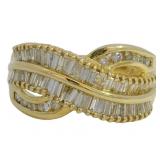 18kt Gold 1.00 ct Natural Brilliant Diamond Ring