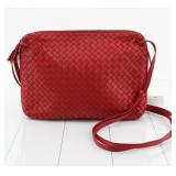 Bottega Veneta Red Leather Shoulder Bag