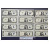 1957 Blue Seal $1 Silver Certificates