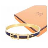 Hermes Belt Motif Bangle Bracelet