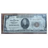 1929 Minneapolis $20 Federal Reserve Bank Note