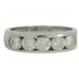 Platinum 1.00 ct Natural Diamond Ring