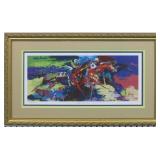 Flat Racing Framed Giclee by Leroy Neiman