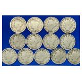 1900-1912 Complete Liberty Nickel Set