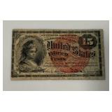 1863 15 Cent Fractional Currency
