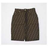 Fendi Zucca Print  Skirt Size 42