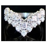 Platinum 1.00 ct Natural VVS Diamond Ring