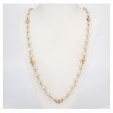 Chanel Coco Mark Rhinestone Pearl Necklace