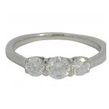 Platinum 0.59 ct Natural VS Diamond Ring