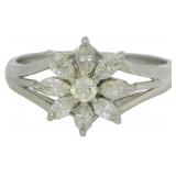 Platinum .50 ct Natural VS2 Diamond Ring