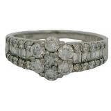 Platinum 1.00 ct Natural Diamond Ring