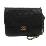Chanel Leather Cocomark Chain Shoulder Bag