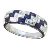 18k Gold 1.67ct Natural Sapphire & VS Diamond Ring