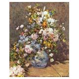 Still Life Flowers Canvas by Pierre Auguste Renoir