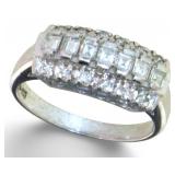 Platinum 1.00 ct Natural Brilliant Diamond Ring