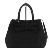 Prada Black 2WAY Ribbon Handbag