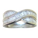 Platinum 1.00 ct Natural Brilliant Diamond Ring