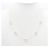 Tiffany & Co. 5 Piece Open Heart Necklace