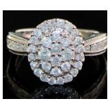 10kt Gold Brilliant 1.00 ct Oval Diamond Ring