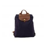 Longchamp Purple & Brown Backpack