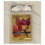 Pokï¿½mon Gold Custom Pikachu Card