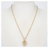 Yves Saint Laurent Stone Pearl Fashion Necklace