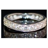 Platinum 1.00 ct Natural Brilliant Diamond Ring