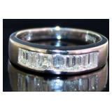 Platinum 1.00ct Natural VVS Brilliant Diamond Ring