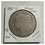 1883 CC Carson City Morgan Silver Dollar $1