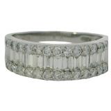 Platinum 1.00 ct Natural Brilliant VS Diamond Ring