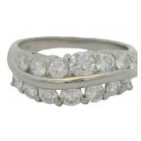 Platinum 1.00 ct Natural VS Diamond Ring