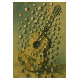 Surreal Cubist Guitar Limited Edition by BEYONDALI