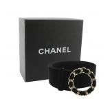 Chanel Black Velvet Belt