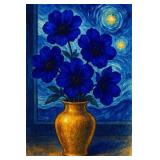 Sapphire Blooms I LTD Edition by Studio Van Gogh