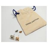 Louis Vuitton Gold Silver Earrings