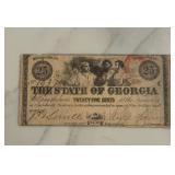 1863 25 Cent State of Georgia Treasury Note