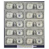1957 Blue Seal $1 Silver Certificates