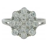 Platinum 1.00 ct Natural Brilliant VS Diamond Ring