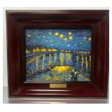 Starry Night Over The Rhone Hand Painted SVG