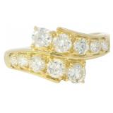 18k Gold 1.08 ct Natural VS Brilliant Diamond Ring